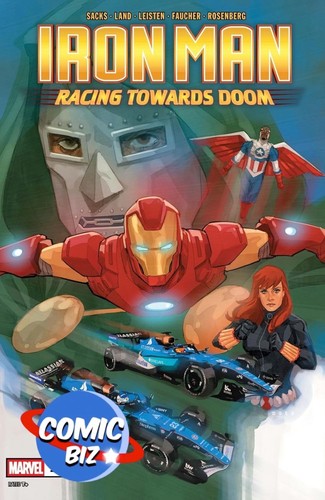 Iron man racing towards - iron, doom